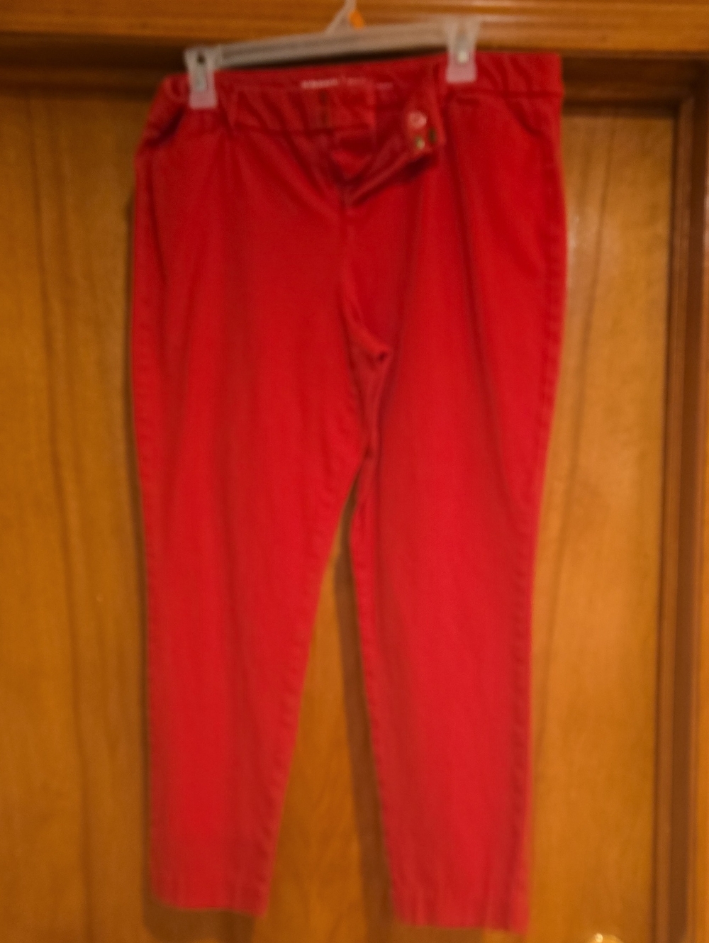 Old Navy Red Women's Chinos - Slim Straight Fit